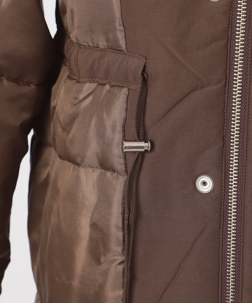 スローブイエナ⭐︎SLOBE IENAストール付き中綿コート新品36値下げ ストール付き/WEB限定》中綿ストール付きノーカラーコート（中綿