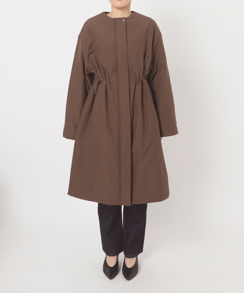 SLOBE IENA〈36〉ノーカラーコート SLOBE IENA コート アウター 「ストール付き/WEB限定/」中綿