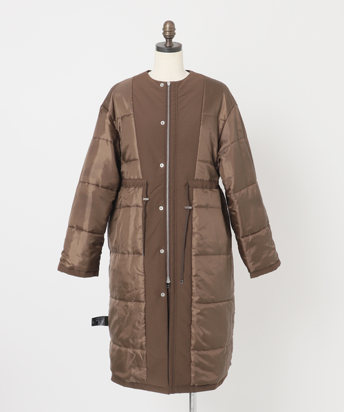 SLOBE IENA 2023 AW 新作　コート　未使用 SLOBE IENA コート アウター 「ストール付き/WEB限定/」中綿