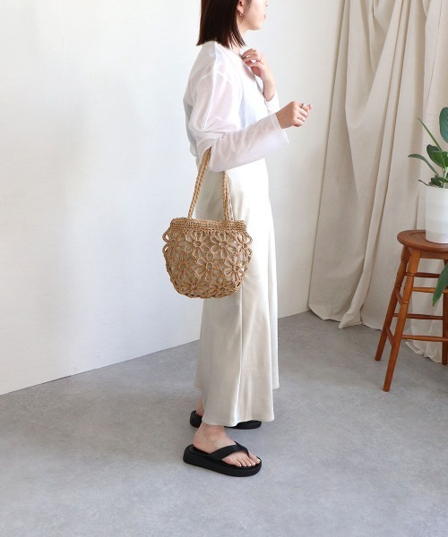 「MIAN 」 かごバッグ FREE ベージュ レディース_画像2