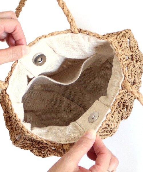 「MIAN 」 かごバッグ FREE ベージュ レディース_画像8