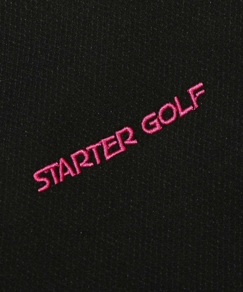 新品23区ゴルフ Sサイズ ストレッチ 総柄ロゴ ジャガードトラックジャケット ジャージ 「STARTER GOLF」スターターゴルフ ジャガードライン