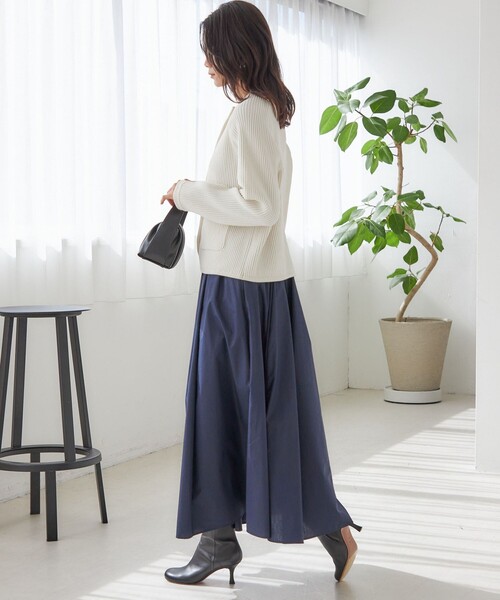 SHIPS（シップス） スカート 「手洗い可能」タイプライター チンツ