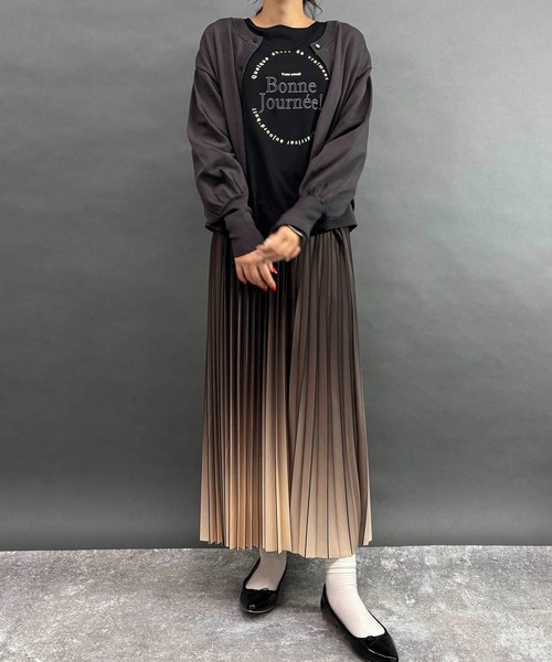 NICOLE white（ニコルホワイト） ロング スカート グラデーション