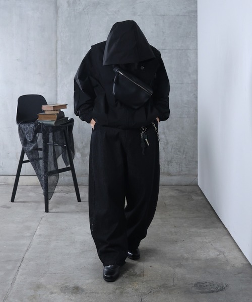 BELBET リジットデニム　ベルベット　黒ブラック Lサイズ 即完 COMOLI ブラック デニム ベルテッドパンツ, Black – Navyblue