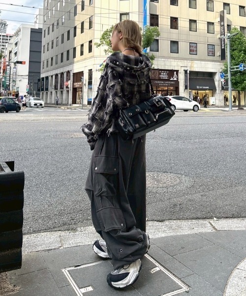 DIG YOUR OWN GRAVE シャツ 「DIG GRAVE」PATCHWORK HOODY SHIRTS