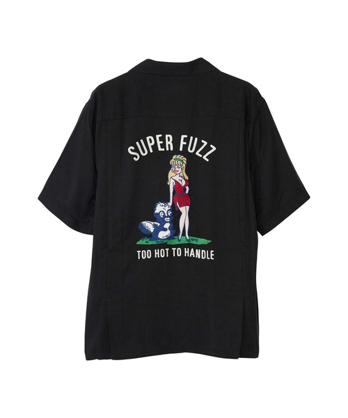 「HYSTERIC GLAMOUR」 半袖シャツ MEDIUM ブラック メンズの画像