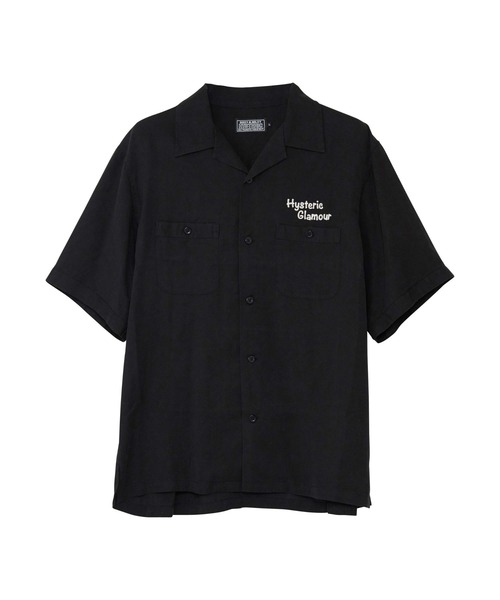 「HYSTERIC GLAMOUR」 半袖シャツ MEDIUM ブラック メンズの画像