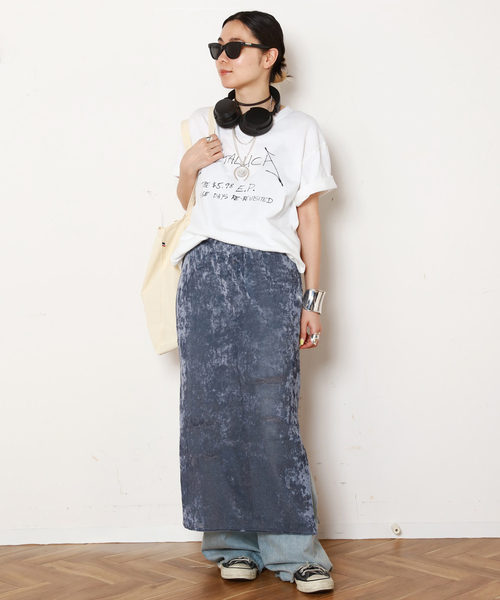 「AP STUDIO」 タイトスカート 38 ライトグレー レディース_画像3