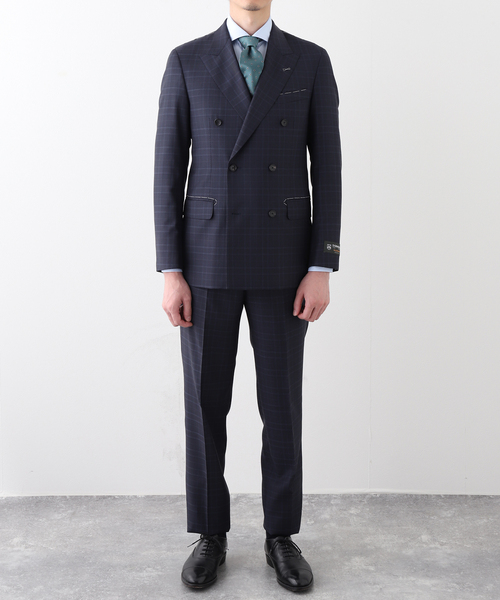 セレモニースーツ セットアップ D.OLIVER ダブルブレスト 6ボタン (DORMEUIL) メンズ レディースの画像