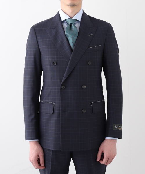 セレモニースーツ セットアップ D.OLIVER ダブルブレスト 6ボタン (DORMEUIL) メンズ レディースの画像