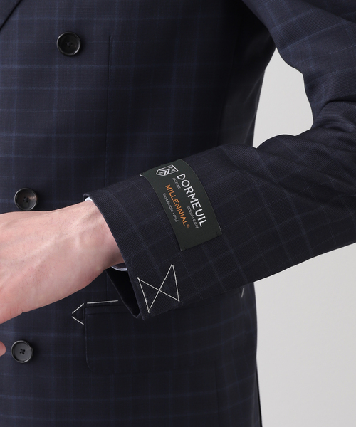 セレモニースーツ セットアップ D.OLIVER ダブルブレスト 6ボタン (DORMEUIL) メンズ レディースの画像