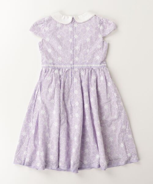 mezzo piano 「mezzo piano」 「KIDS」刺繍半袖ワンピース 130