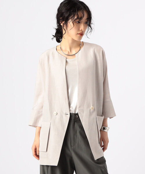 Gabardine K.T（ギャバジンK.T） コート アウター アセテートリネン 