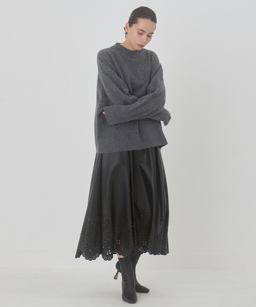 LE CIEL BLEU（ルシェルブルー） ロングスカート 34 ブラック