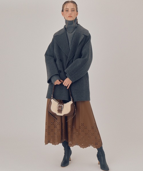 LE CIEL BLEU（ルシェルブルー） ロングスカート 34 ブラック