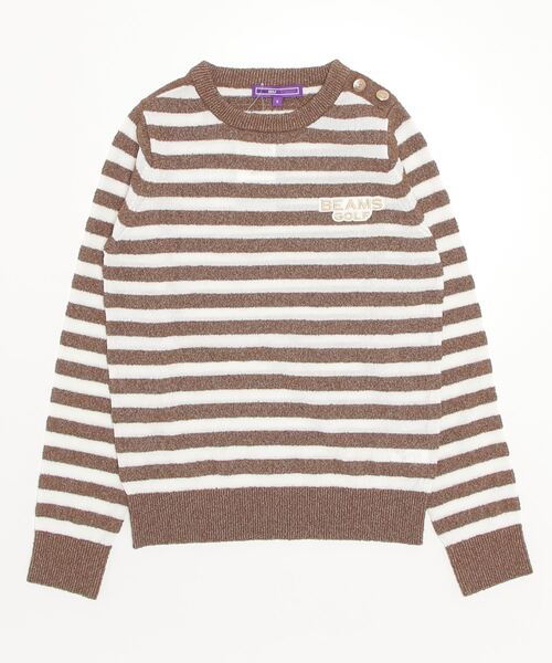 BEAMS GOLF（ビームス ゴルフ） 長袖ニット LARGE ブラウン系その他4