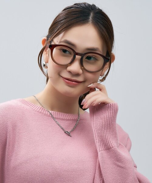 Zoff（ゾフ） サングラス SUNCUTGlasses/UV100%CUT ボストン型 クリア