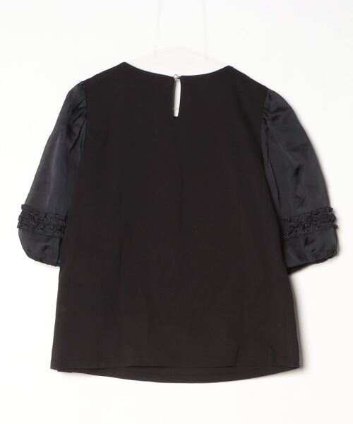 「Rose Tiara」 半袖カットソー 42 ブラック レディース_画像2