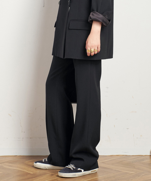 EVERYDAY I LIKE. スラックス パンツ *Essential フレアパンツ