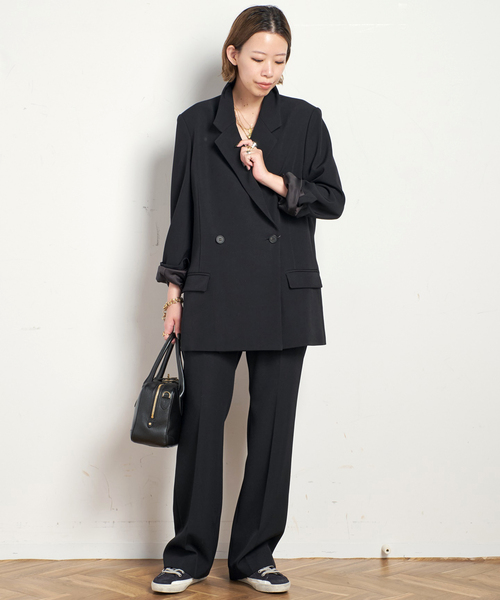 EVERYDAY I LIKE. スラックス パンツ *Essential フレアパンツ