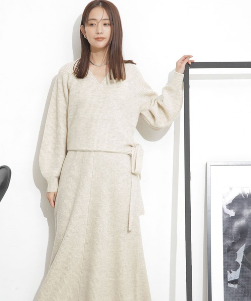 「CASA FLINE」 コンビワンピース FREE チャコール レディース_画像4