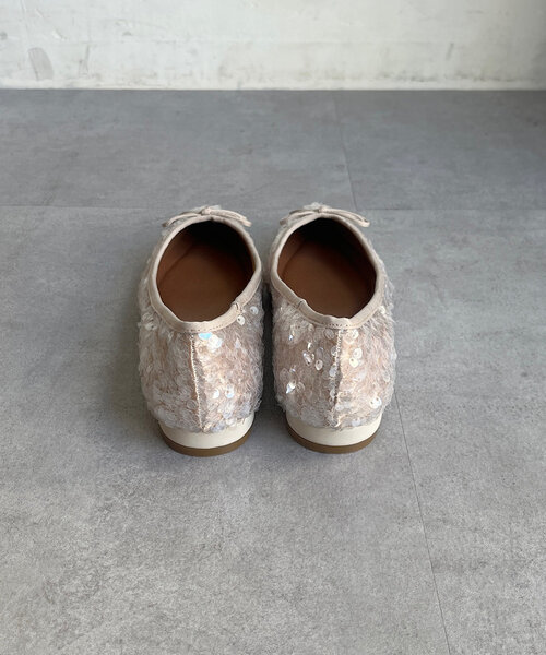 「DouDou」 フラットパンプス 23cm シルバー レディース_画像9