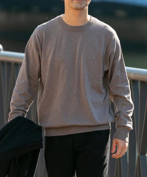 URBAN RESEARCH ROSSO MEN セーター ニット コットンカシミヤクルー