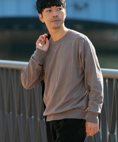 URBAN RESEARCH ROSSO MEN セーター ニット コットンカシミヤクルー