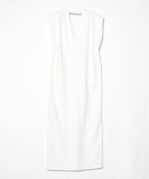 UN3D.（アンスリード） ノースリーブワンピース 38 ホワイト