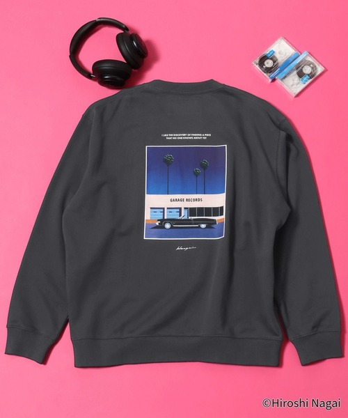 GLOBAL WORK（グローバルワーク） tシャツ 永井博コラボ/スウェット