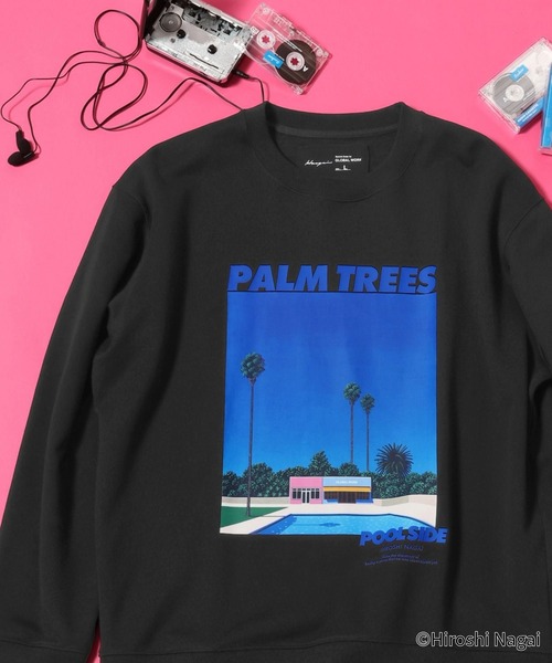 GLOBAL WORK（グローバルワーク） tシャツ 永井博コラボ/スウェット