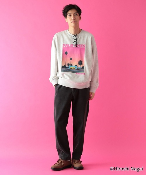 GLOBAL WORK（グローバルワーク） tシャツ 永井博コラボ/スウェット