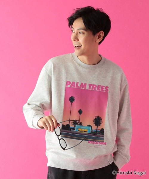 GLOBAL WORK（グローバルワーク） tシャツ 永井博コラボ/スウェット