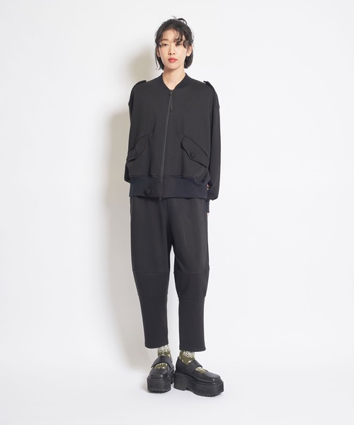 「gomme」 スウェットパンツ MEDIUM チャコールグレー レディース_画像3