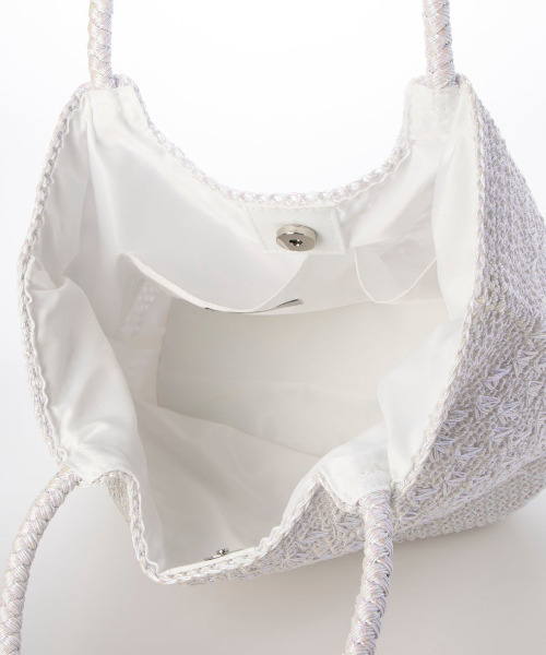 「cache cache」 トートバッグ FREE シルバー レディース_画像4