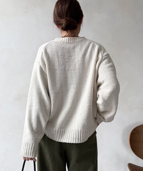 ☆DouDou☆美品　ニットセーター 　フリーサイズ DouDou（ドゥドゥ） ニット セーター モールロゴニット レディース