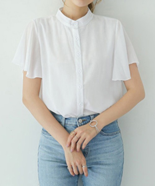 「Miniministore」 半袖ブラウス FREE ラベンダー レディース_画像6