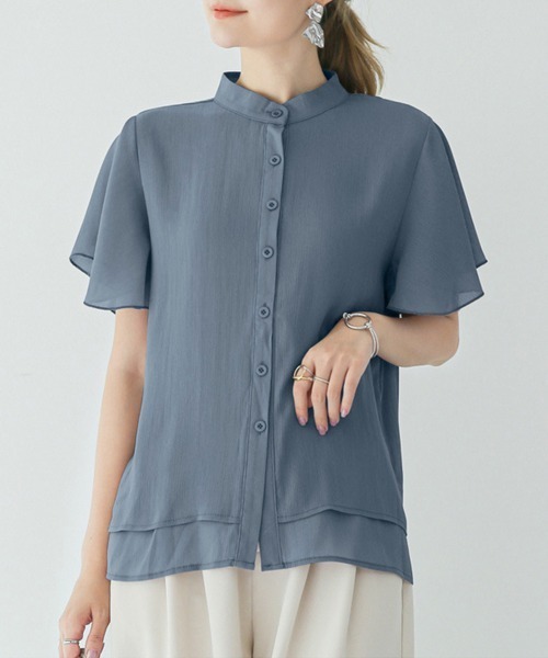 「Miniministore」 半袖ブラウス FREE ラベンダー レディース_画像8