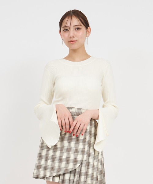 「ROYAL PARTY」 長袖ニット FREE グレー レディース_画像2