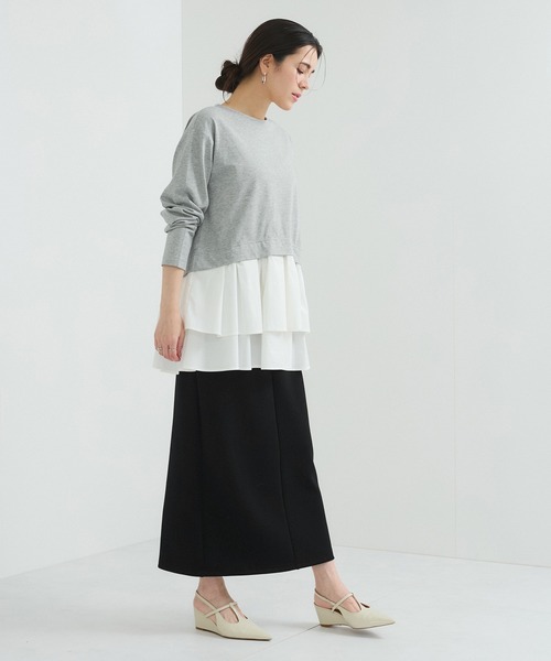 「LE CERCLE par rope'」 スカート FREE サックスブルー レディース_画像3