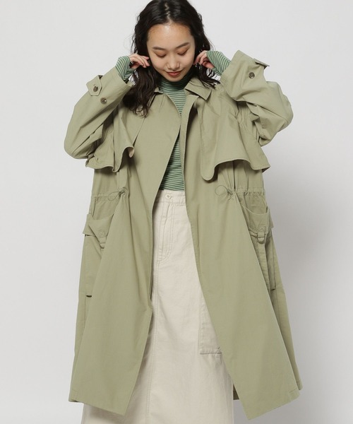 niko and…（ニコアンド） トレンチコート FREE カーキ レディース