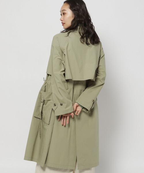 niko and…（ニコアンド） トレンチコート FREE カーキ レディース