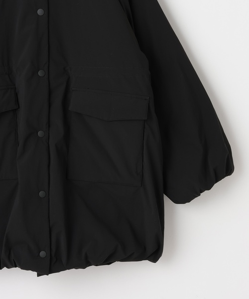 ブルゾン アウター 「WEB限定」「AMI」「撥水」ティペットつき中わたバルーンコート キッズ 子供服 女の子の画像