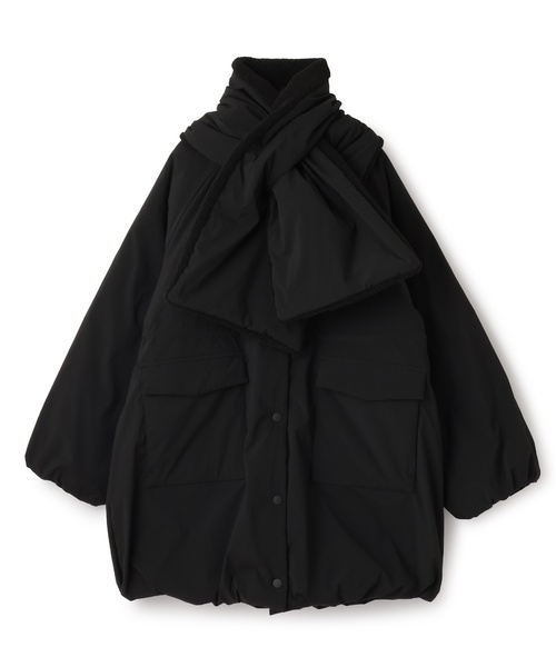 ブルゾン アウター 「WEB限定」「AMI」「撥水」ティペットつき中わたバルーンコート キッズ 子供服 女の子の画像