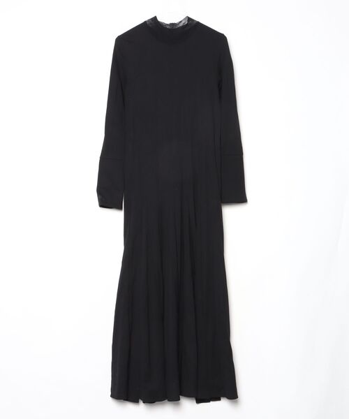 UN3D.（アンスリード） 長袖ワンピース 38 ネイビー レディース
