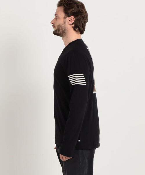 「JAMES PERSE」 長袖Tシャツ 0 ブラック メンズ_画像3