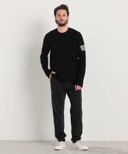 「JAMES PERSE」 長袖Tシャツ 0 ブラック メンズ_画像4