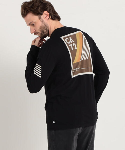 「JAMES PERSE」 長袖Tシャツ 0 ブラック メンズ_画像9