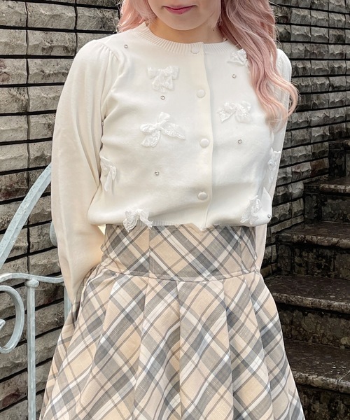 「abc une face」 カーディガン FREE ピンク レディース_画像4